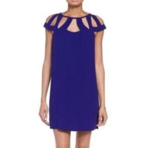 DVF Dress 2 Purple Mini Designer Aline Pockets Comfy Elegant